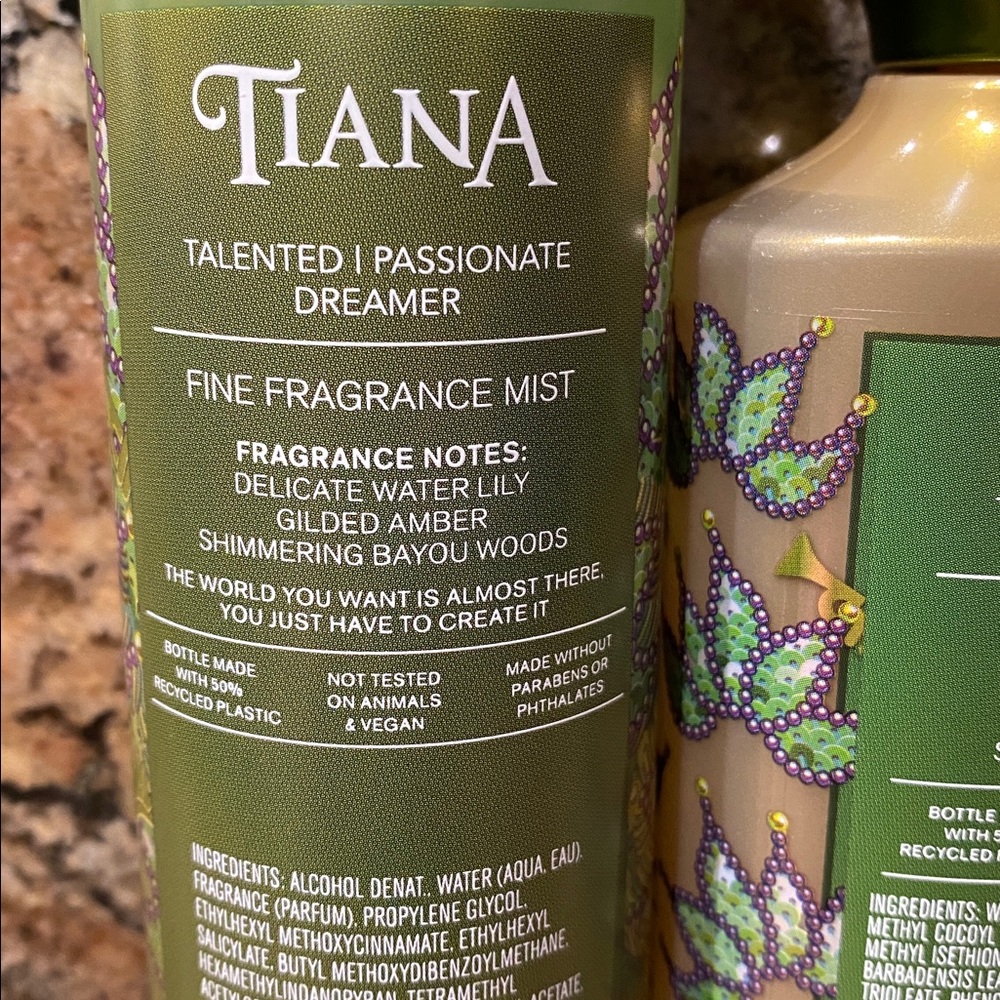 2-pc “Princess TIANA” B&BW 10-fl oz Body Wash + 8 fl oz Fine Fragrance Mist, NWT - Picture 12 of 15